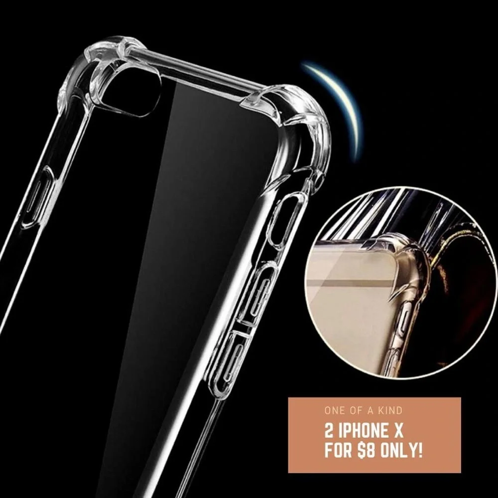 IPHONE X Silicone Clear Cases